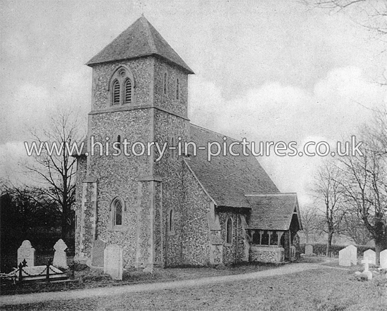 St John the Evangelist Church, Bush End, Hatfield Broad Oak, Essex. c.1910